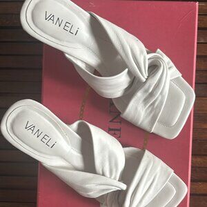 Vaneli White Twist Sandal
